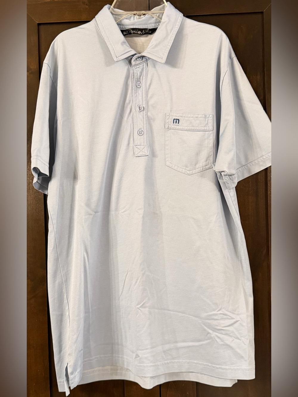 Travis Mathew Light Blue Polo Sz L